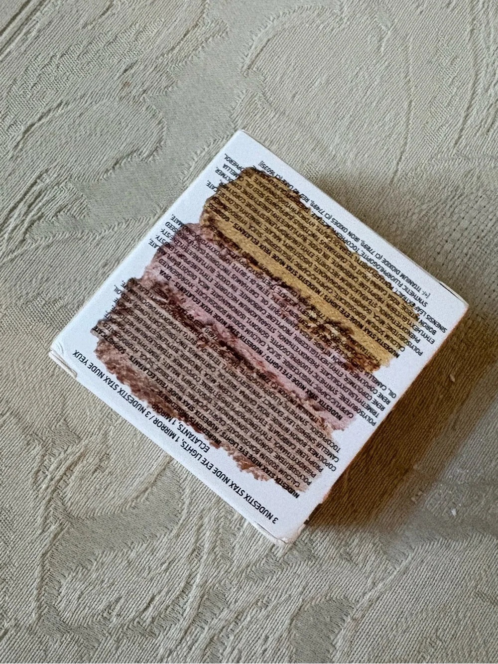 NUDESTIX Stax Shimmer Eyeshadow Trio — Peach, Rose Gold & Gold